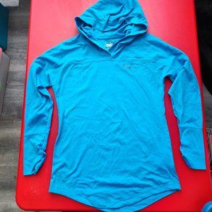 Puma lightweight athletic wear hoodie light blue women's size S